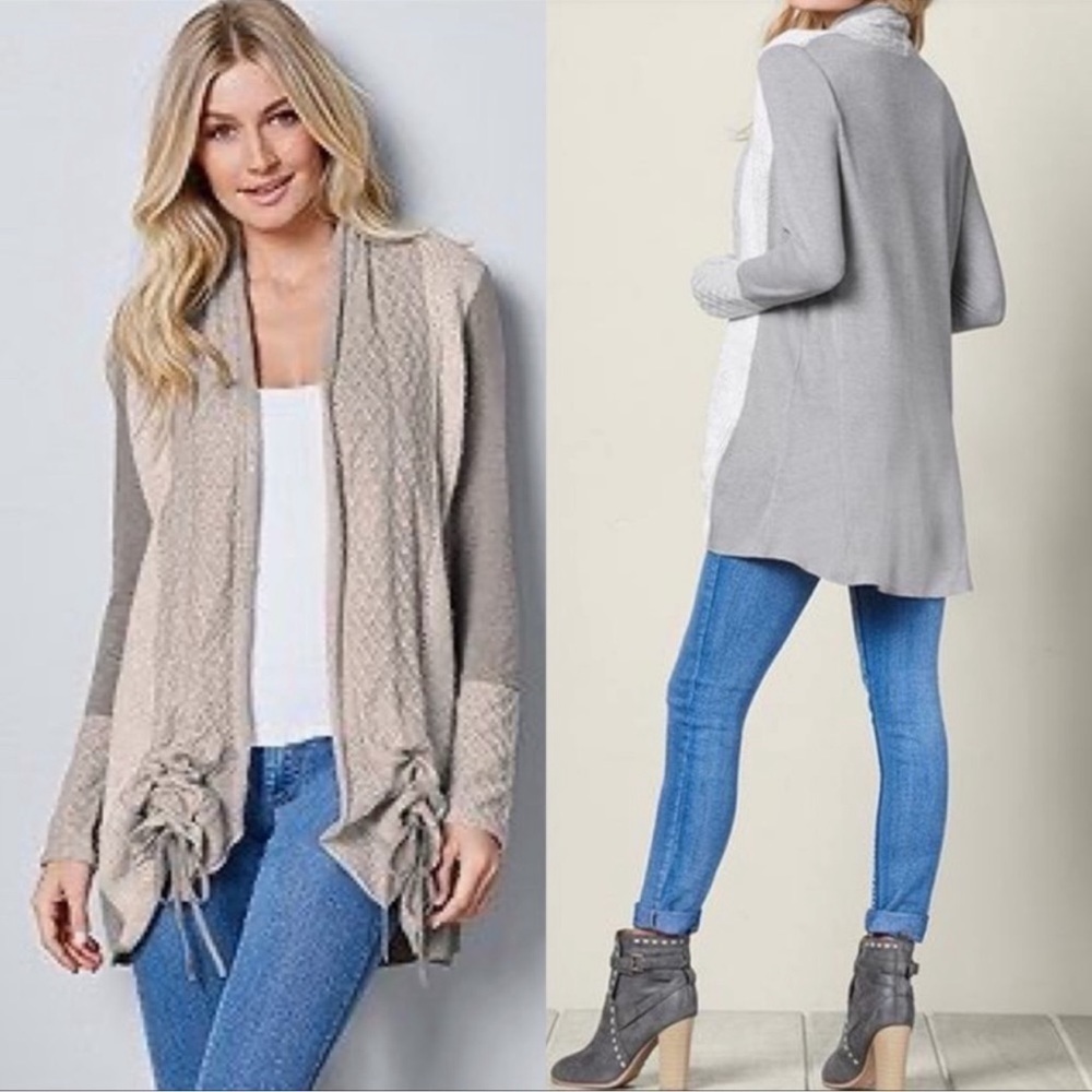 Venus Cozy Long Cardigan Sweater. Size L. P5/A